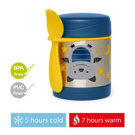 SKIPHOP SKIP HOP Zoo Termoska na jídlo se lžičko/vidličkou Netopýr 325 ml, 12 m+