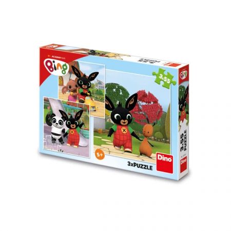 DINO Toys | Puzzle 3x55 BING SI HRAJE DS97336341