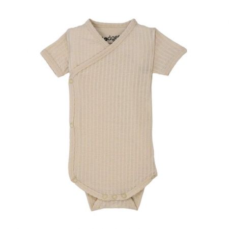 Lodger Romper Short Sleeves Seersucker body-Birch 80