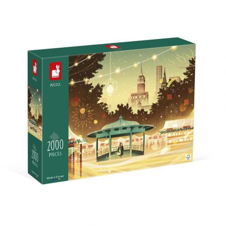 Janod Art puzzle New York v noci 2000 ks