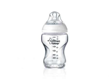 Tommee Tippee Kojenecká láhev C2N 250ml skleněná 0m+