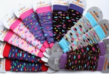 Design Socks Dětské návleky na nožičky Puntíky Sv. růžové typ 71