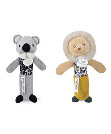 Doudou et Compagnie Paris | Doudou Chrastítko pískací 17 cm 1 ks lev DS83056622