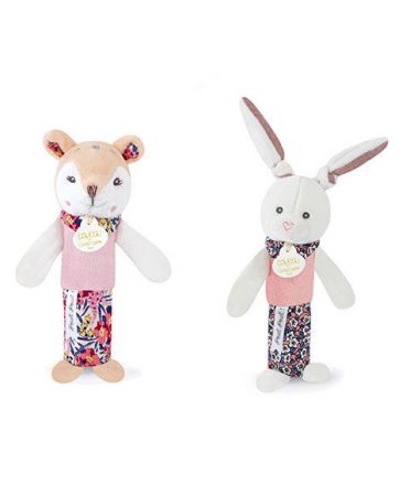 Doudou et Compagnie Paris | Doudou Chrastítko pískací 17 cm 1 ks srnka DS98781483