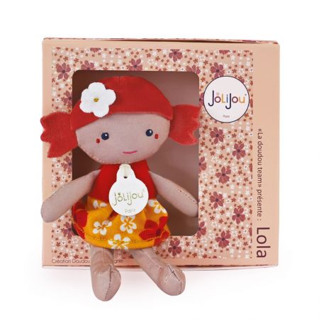 Doudou Jolijou Paris | Doudou Julijou Panenka Lola 16 cm červená DS40829441