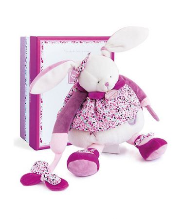 Doudou et Compagnie Paris | Doudou Plyšová hračka růžový králíček 30 cm DS25577367