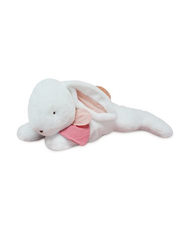 Doudou et Compagnie Paris | Doudou Plyšový králík s tmavě růžovou bambulkou 65 cm DS75864095