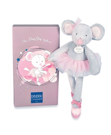 Doudou et Compagnie Paris | Doudou Plyšová hračka myška šedá balerína 30 cm DS44571360