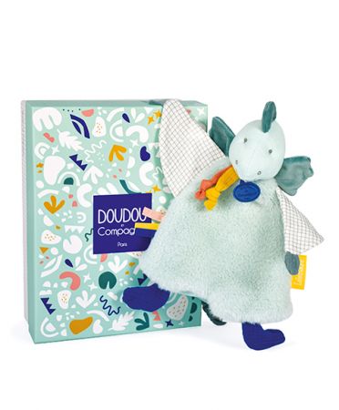 Doudou et Compagnie Paris | Doudou Plyšový usínáček dinosaurus zelený 25 cm DS99198238