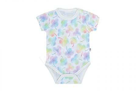 Baby Service Bavlněné body krátký rukáv Čtyřlístek Vel. 68