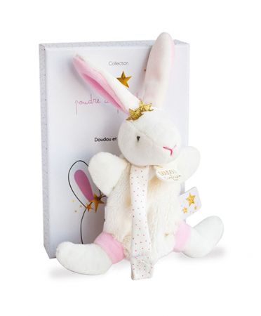 Doudou et Compagnie Paris | Doudou Hračka s úchytem na dudlík králíček 15 cm DS34215298