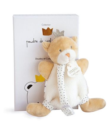 Doudou et Compagnie Paris | Doudou Hračka s úchytem na dudlík medvídek král 15 cm DS89985172