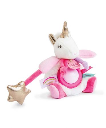 Doudou et Compagnie Paris | Doudou Plyšový jednorožec s nočním světlem 22 cm DS64252525