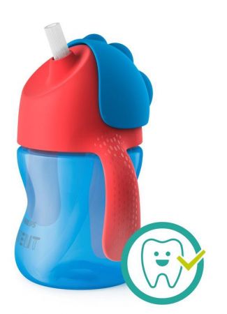 Philips AVENT Hrneček s ohebným brčkem 200 ml chlapec