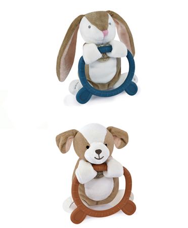 Doudou et Compagnie Paris | Doudou Plyšová hračka s kousátkem HOULAHOP 1 ks pes DS68600064