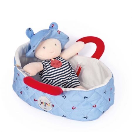 Doudou Jolijou Paris | Doudou Julijou Panenka v modré přenášecí tašce 20 cm DS59325567