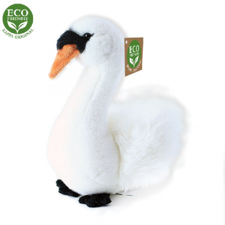 RAPPA | Plyšový pták labuť sedící 23cm ECO-FRIENDLY DS62895114