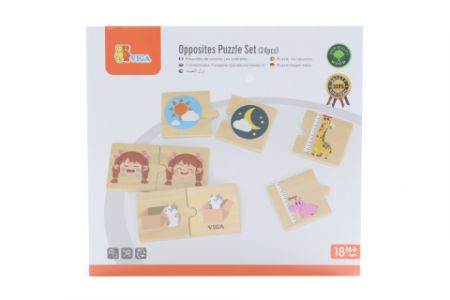 Dřevěné puzzle protiklady DS65621294