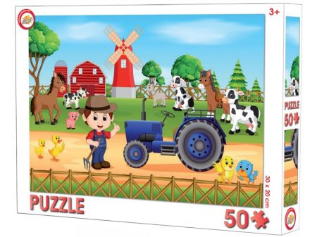 Puzzle pro děti Farma - 50 dílků