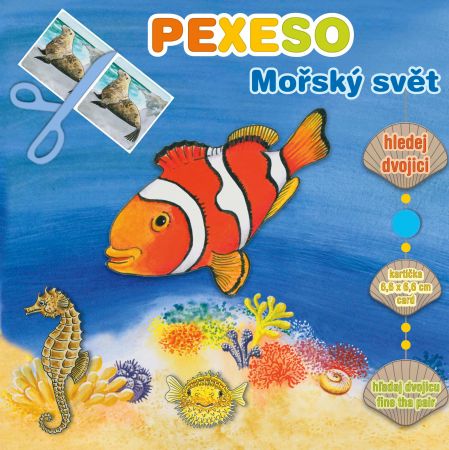 RAPPA | Pexeso v sešitu Mořský svět s maxi kartičkami DS22805890