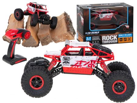 KIK RC auto Rock Crawler HB 2.4GHz 1:18 červené KX9643_3