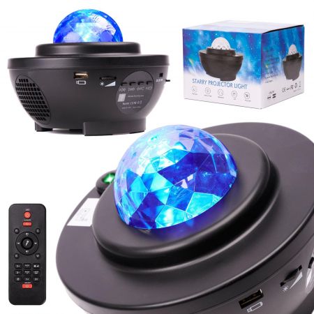 KIK Hvězdný projektor LED otočné noční světlo KX6105