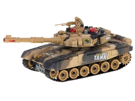 KIK RC Velký válečný tank 9995 velký 2,4 GHz písek KX8714_2