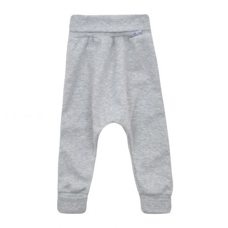 světle šedé bavlněné rostoucí tepláčky - 3-6kg