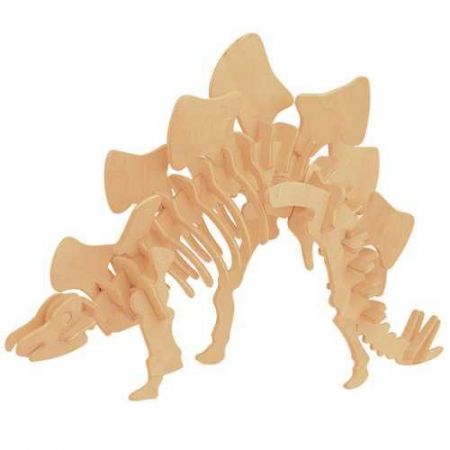 Woodcraft construction kit Woodcraft Dřevěné 3D puzzle Stegosaurus