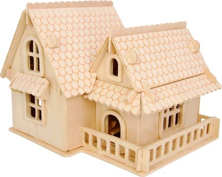 Woodcraft construction kit | Woodcraft Dřevěné 3D puzzle Evropská vila A DS12704830