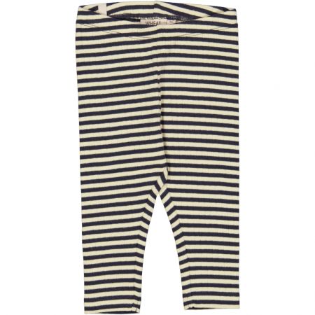 Wheat kojenecké legíny 4853 - midnight stripe Velikost: 92 Biobavlna