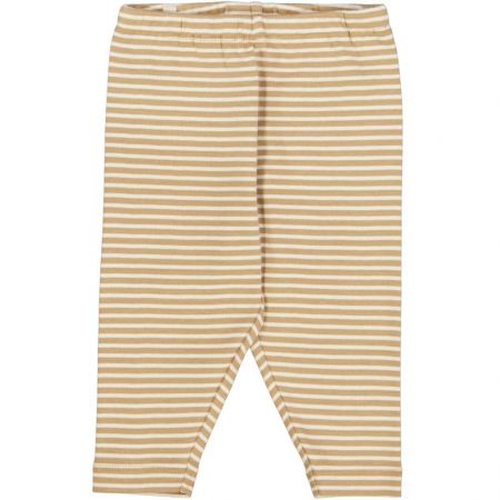 Wheat kojenecké legíny Silas 6869 - cappuccino stripe Velikost: 74 Biobavlna