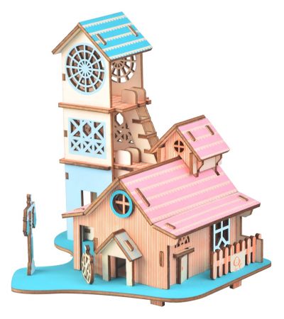 Woodcraft construction kit | Woodcraft Dřevěné 3D puzzle Vila u řeky DS28028511