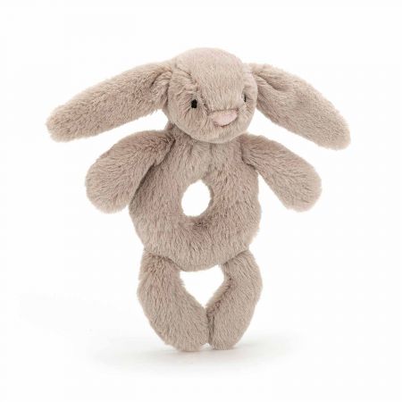 JELLYCAT Králiček Bashful kroužek Beige 18cm