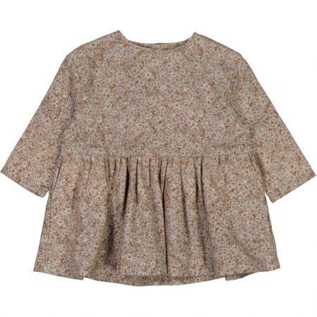 Wheat kojenecké šaty s dlouhým rukávem Henna 5374 - flower meadow Velikost: 80 Biobavlna