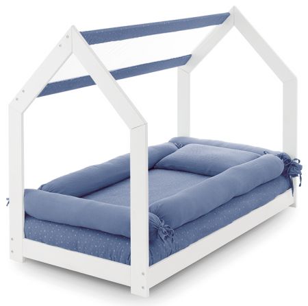 Italbaby Muslin set 2 válcových mantinelů modrý