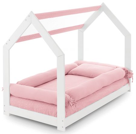 Italbaby Muslin set 2 válcových mantinelů růžový