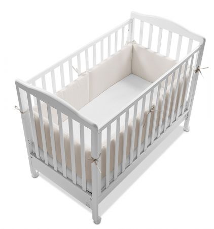 Italbaby extra dlouhý mantinel do postýlky 420x40cm Barva: Béžová