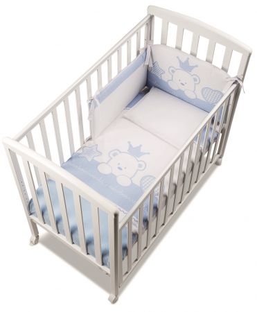 Italbaby Baby Re mantinel s ložním prádlem modrý