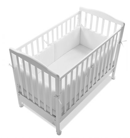 Italbaby extra dlouhý mantinel do postýlky 420x30cm Barva: Bílá