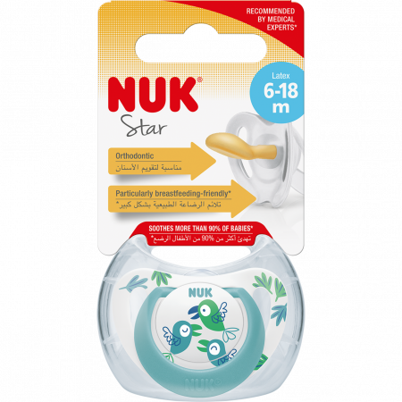 NUK Dudlík Star latexový dudlík 6-18m.