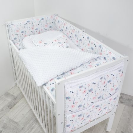 ESITO Luxusní hnízdo Minky Bamboo Verona - 100 x 65 cm / bílá