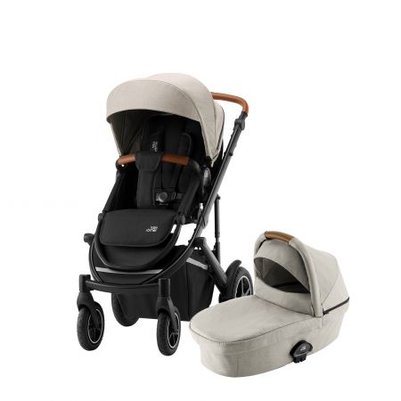 BRITAX Set kočárek Smile III + hluboká korba, Pure Beige/Black