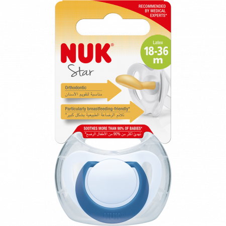 NUK Dudlík Star latexový dudlík 18-36m.