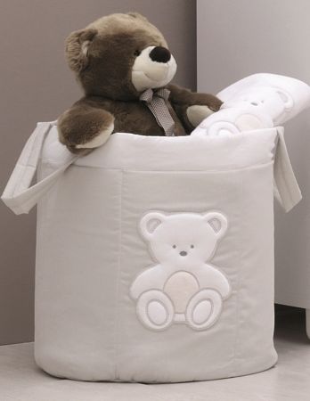 Italbaby textilní koš na hračky Peluche 48x50cm Barva: Růžová