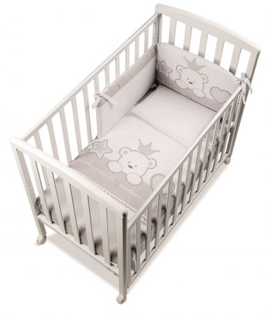 Italbaby Baby Re mantinel do postýlky Kolekce: Baby Re šedá