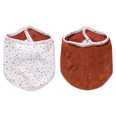 Bebe-Jou Bandana slintáček Bébé-jou Fabulous Hearts 2ks