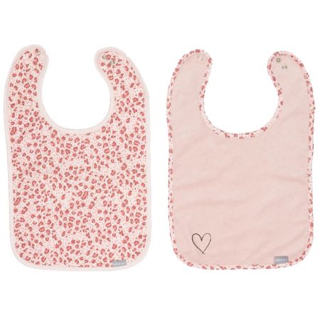 Bebe-Jou Bryndáčky Bébé-Jou Leopard Pink 2ks