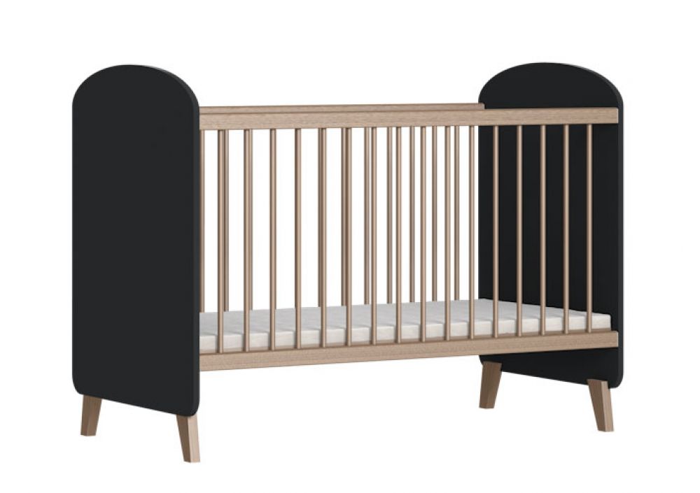 Postýlka Faktum Colette Antracit 60x120 cm Lišta proti okusu: bez lišty