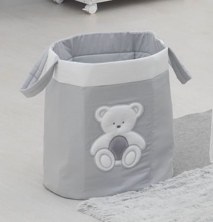 Italbaby textilní koš na hračky Peluche 48x50cm Barva: Šedá